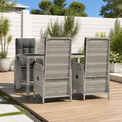 Stylish 5 Piece Garden Furniture Set in Grey