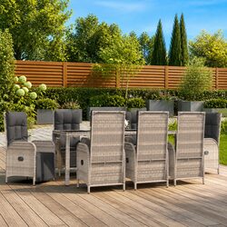 Transform Your Outdoor Space with This 9 Piece Dining Set