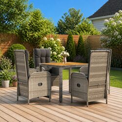 Enhance Your Outdoor Space with a Grey Rattan Dining Set