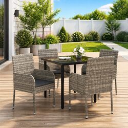 5 Piece Outdoor Patio Dining Set for Stylish Spaces