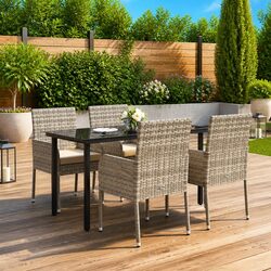 Elevate Your Outdoor Space with Grey Dining Set