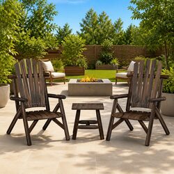 Elevate Your Outdoors with a 3 Piece Lounge Set in Solid Wood