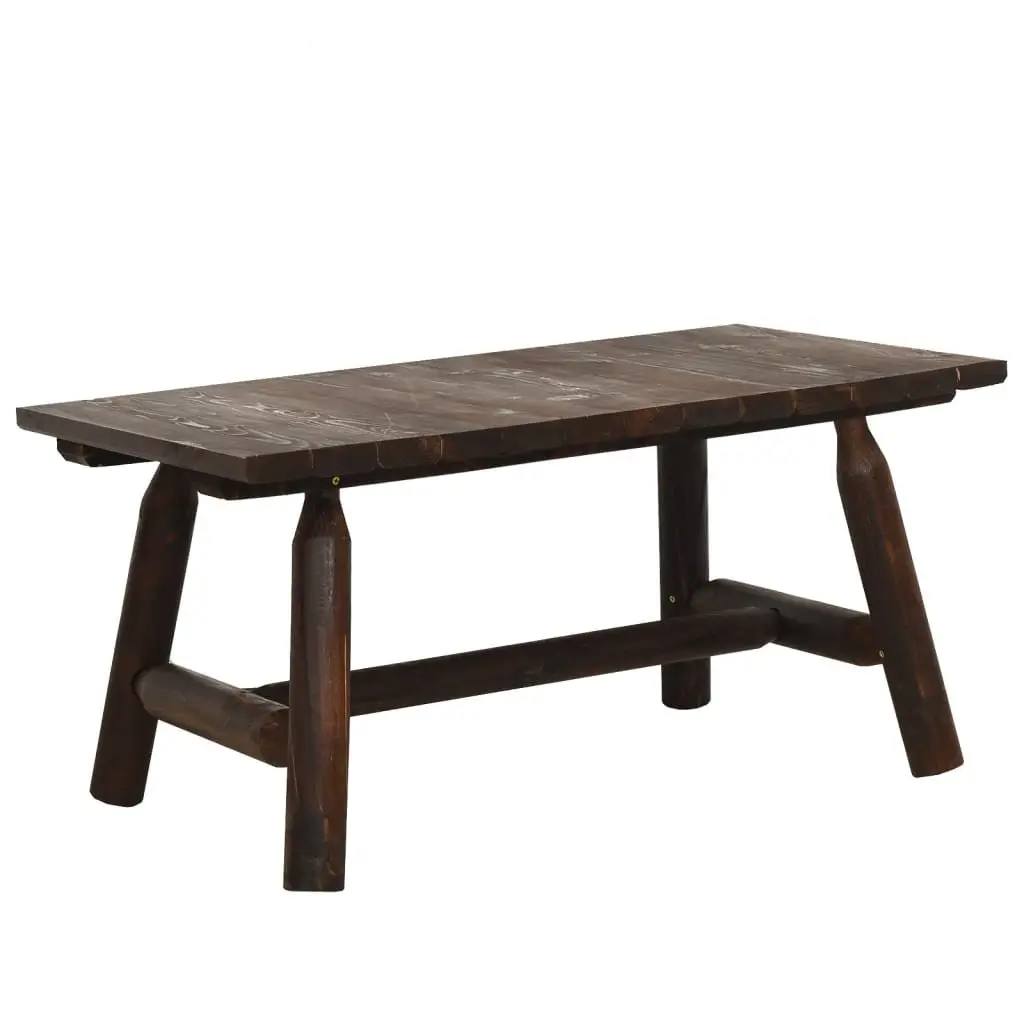 Garden Lounge Set 3 Piece Solid Spruce Wood Chairs and Coffee Table Outdoor Furniture