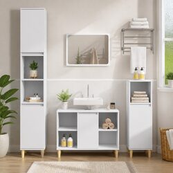 Upgrade Your Bathroom Space with This Elegant Furniture Set