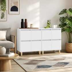 Elegant White Storage Cabinet for Home Organization