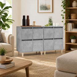 Stylish Grey Storage Cupboard for Your Home