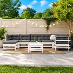 Enhance Your Outdoors with an 8 Piece Wooden Lounge Set