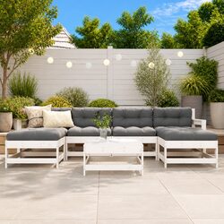 7 Piece Garden Lounge Set with Cushions Outdoor Furniture Patio Sofa Seating