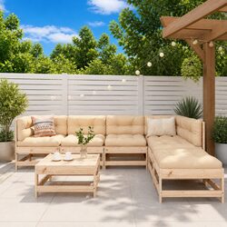 Stylish 7-Piece Patio Sectional Lounge Set