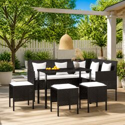 Elevate Your Outdoor Space with a 5 Piece L-Shaped Sofa Set