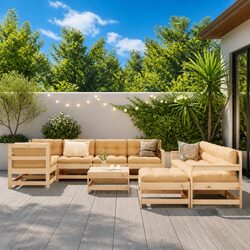 Transform Your Outdoor Space with 10 Piece Lounge Set