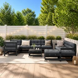 Transform Your Outdoor Space with 10-Piece Lounge Set