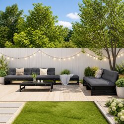 Transform Your Outdoor Space with 6-Piece Lounge Set