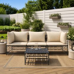 Enhance Your Outdoor Space with a 4-Piece Lounge Set