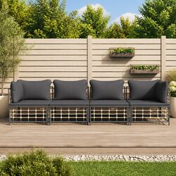Transform Your Outdoor Space with a 4-Piece Lounge Set