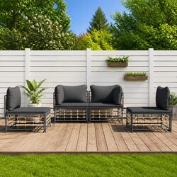Outdoor 4-Piece Lounge Seating for Relaxation