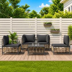Transform Your Outdoor Space with This 5-Piece Lounge Set