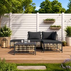 Transform Your Outdoor Space with 5 Piece Lounge Set