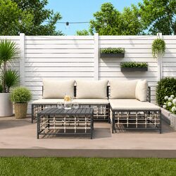 Enhance Your Outdoor Living with a 5-Piece Lounge Set