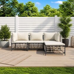 Enhance Your Outdoor Space with a 4-Piece Lounge Set