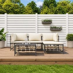 Enhance Your Outdoor Space with a 4-Piece Lounge Set