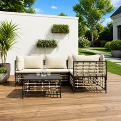 Enhance Your Garden with this 5-Piece Lounge Set