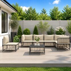 Elevate Your Outdoor Space with a 7-Piece Lounge Set