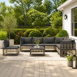Transform Your Outdoor Space with an 8-Piece Lounge Set