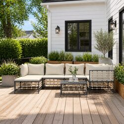 Transform Your Outdoor Space with 7-Piece Lounge Set