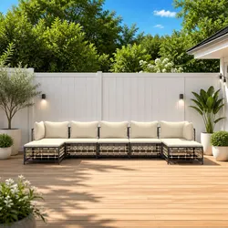 7-Piece Outdoor Lounge Set for Stylish Relaxation