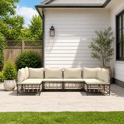 Enhance Your Outdoor Space with This 6-Piece Lounge Set