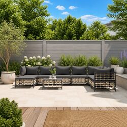 Transform Your Outdoor Space with a 9 Piece Lounge Set