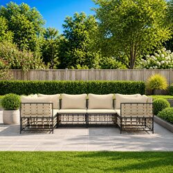 Enhance Your Outdoor Space with a 6 Piece Lounge Set in Anthracite