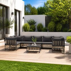 Transform Your Outdoor Space with This 8-Piece Lounge Set