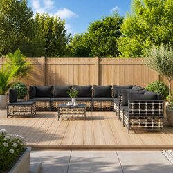 Elevate Your Outdoors with this 11-Piece Lounge Set