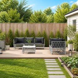 Enhance Your Outdoor Space with This 6-Piece Lounge Set