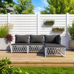 Outdoor 4 Piece Lounge Set for Your Garden Retreat