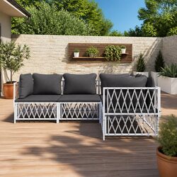 Enhance Your Outdoor Space with This 4 Piece Lounge Set