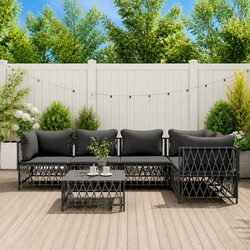 Enhance Your Outdoors with This 6-Piece Lounge Set