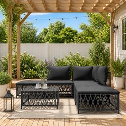 Enhance Your Outdoor Space with 6 Piece Lounge Set