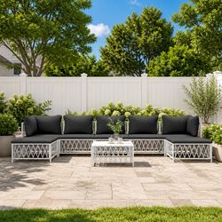 Enhance Your Outdoor Space with This 8-Piece Lounge Set
