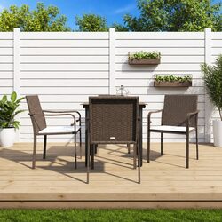 Elegant 5 Piece Patio Dining Set with Cushions