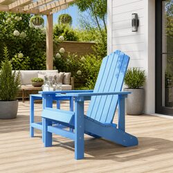 Blue Adirondack Chair for Relaxed Outdoor Living
