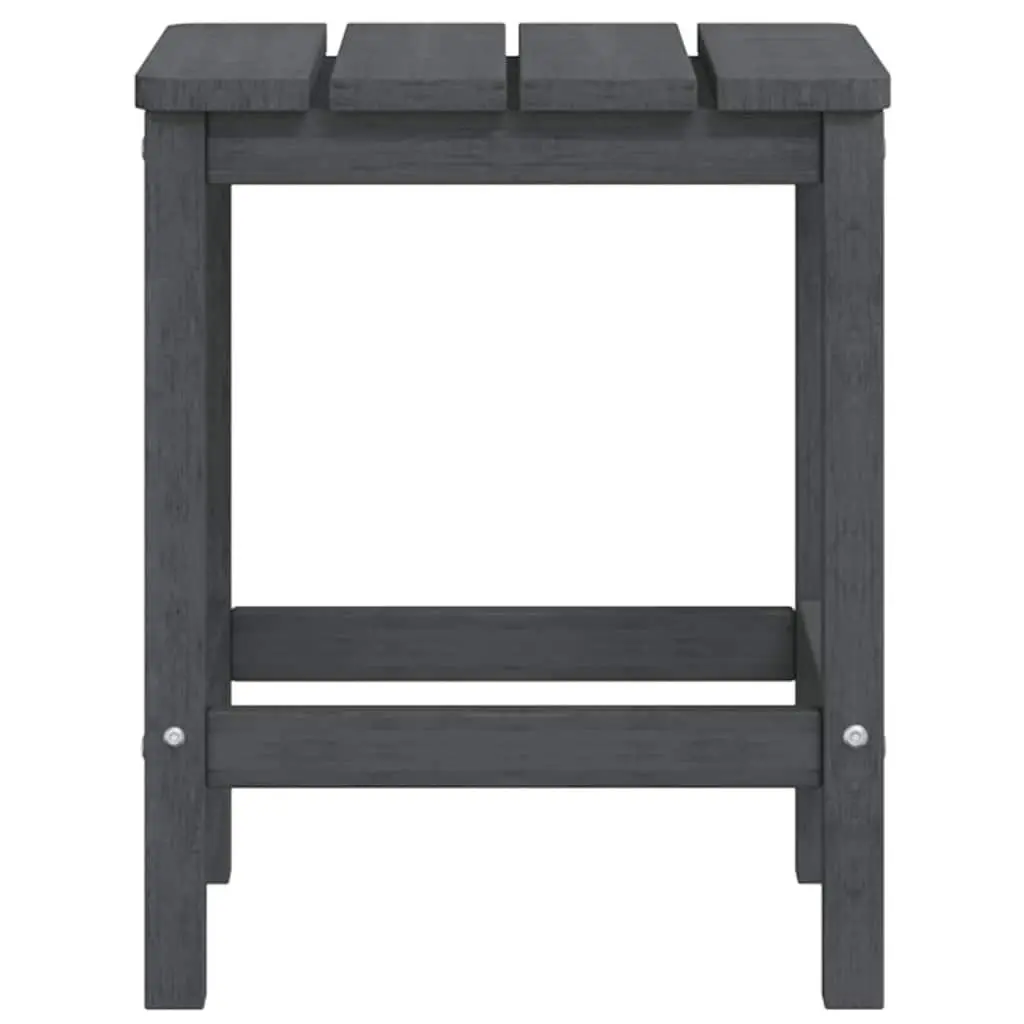 Adirondack Side Table 38W x 38D x 46H cm Weather-resistant UV-resistant HDPE Outdoor Patio Furniture Anthracite