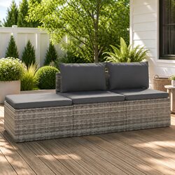 Elevate Your Outdoors with a 3 Piece Grey Lounge Set