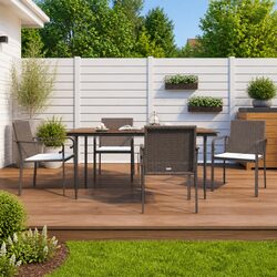 Brown Garden Chair Set: Enhance Your Outdoor Space