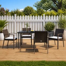 Transform Your Outdoor Space with 4 Brown Garden Chairs
