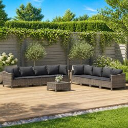 Transform Your Outdoor Area with a 9 Piece Lounge Set