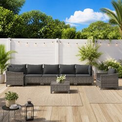 Transform Your Outdoor Space with This 8 Piece Lounge Set