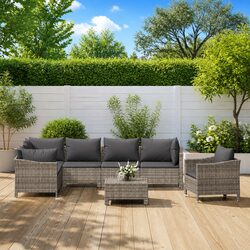 Transform Your Outdoor Space with This 8 Piece Lounge Set